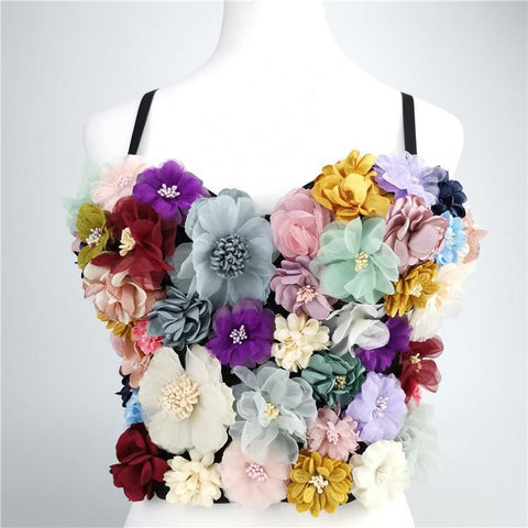 Ju Flower Multicolor Soft Fairy Strap Costumes