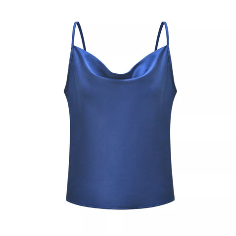 Women's Summer Solid Color Camisole Bottoming Silk Tops