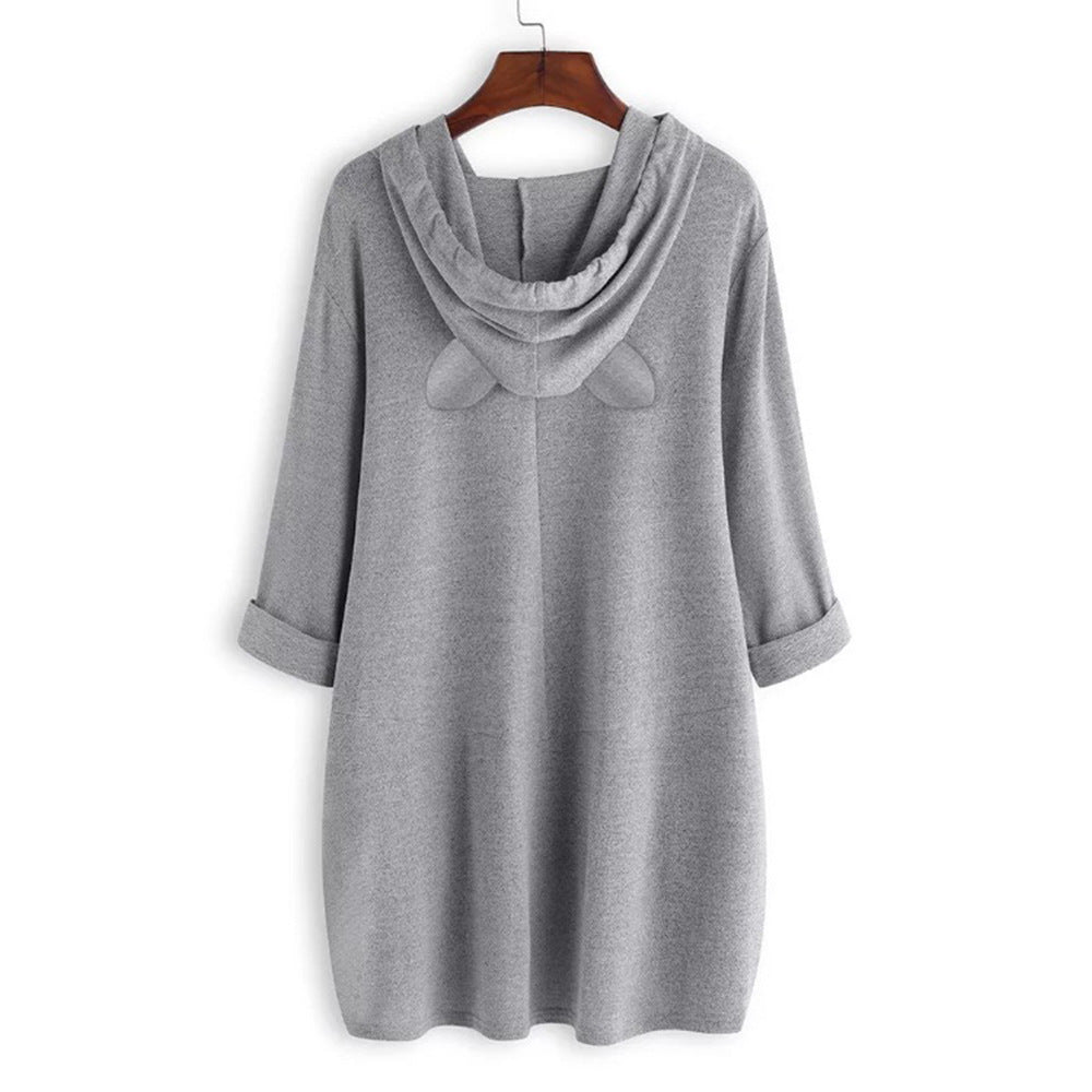 Women's Sweatshirt Dress Loose Mid-length For Sweaters