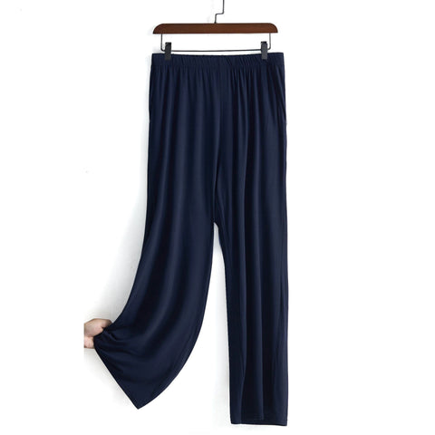 Pantalon paresseux drapé pour femme, sarouel à jambes larges