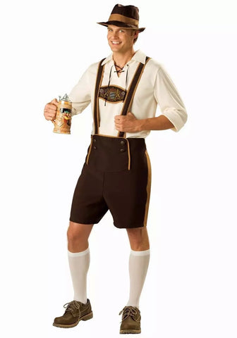 Men's Germany Oktoberfest Beer Carnival Party Overalls Costumes