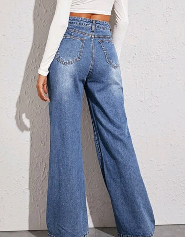 Women's Beautiful Unique Elegant Stylish Loose Jeans