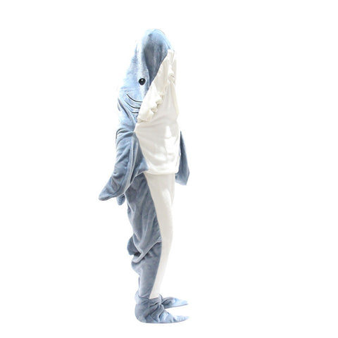 Cartoon Shark Sleeping Bag One-piece Pajamas Tops