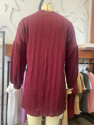 Women's Long Sleeve Solid Color Loose Knitting Cardigans