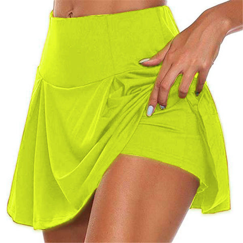 Women's Basic Style Summer Solid Color Two-piece Skirts
