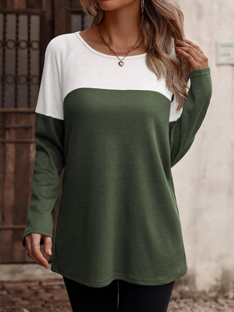 Women's Fashion Unique Color Matching T-shirt Blouses