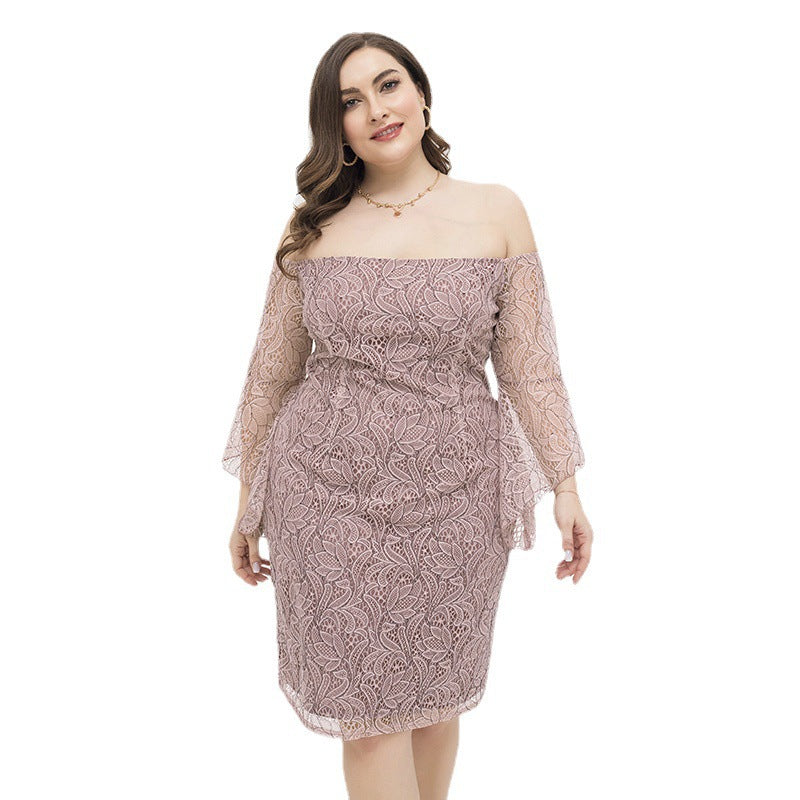 Women's Large Lace Dress For Fat Dresses