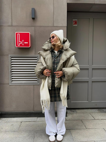 Trendige Persönlichkeits-Straßenkapuzenmäntel für den Winter für Damen