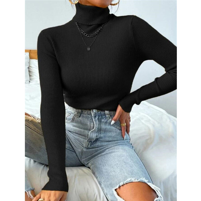 Women's Classy Unique Turtleneck Pullover Knitted Knitwear