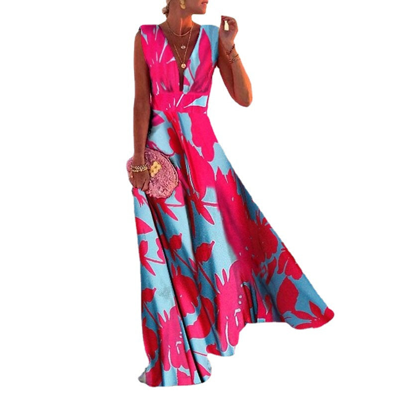 Women's Fashion Solid Color Popular Pattern Mid Waist Dresses