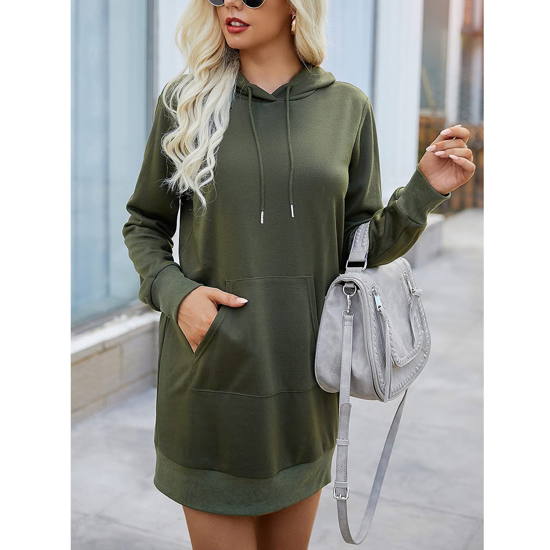 Women's Charming Unique Hooded Dress Casual Dresses