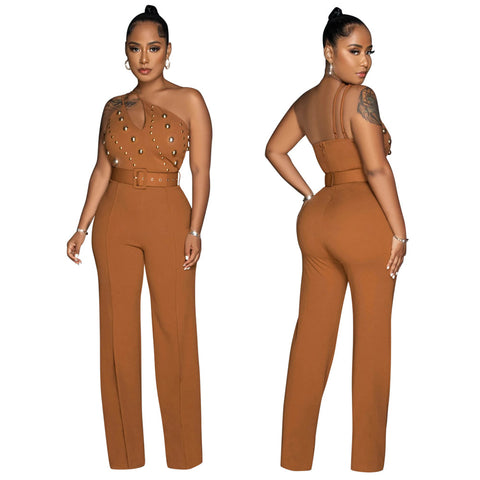 Women's Trendy Fashionable Solid Color For Jumpsuits