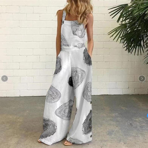 Women's Summer Fashion Digital Printing Loose Sleeveless Dresses