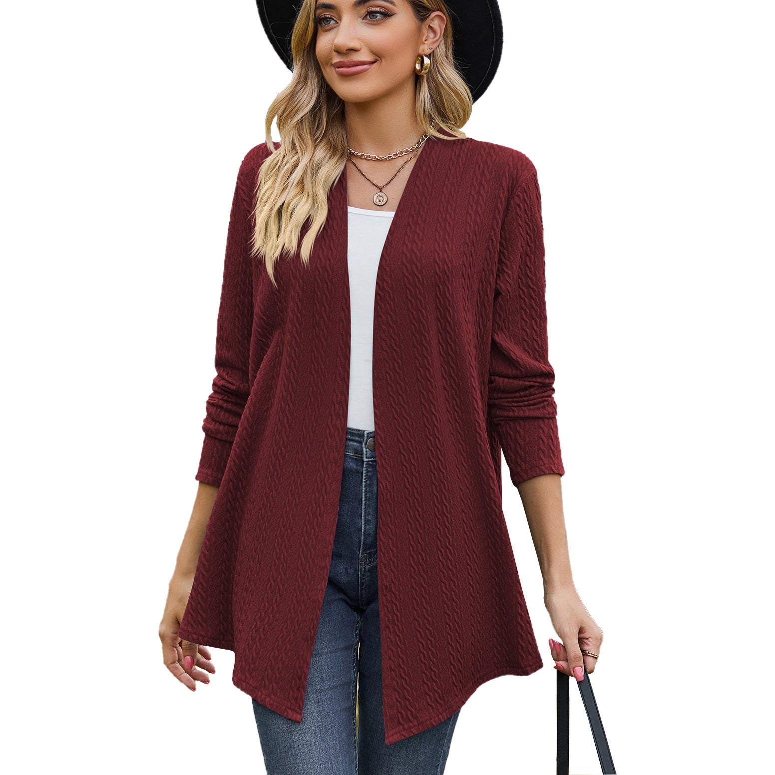 Women's Solid Color Long Sleeve Loose Tops