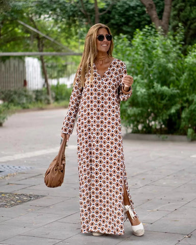 Women's Summer Fashion Printed Long Dress For Dresses