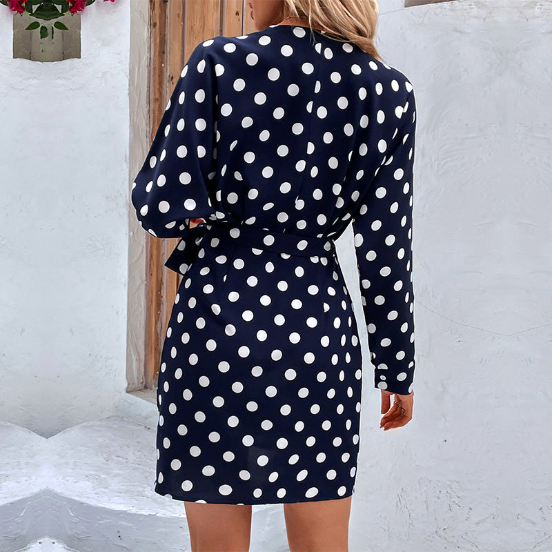 Women's Fashion Polka Dot One-piece Dress Dresses