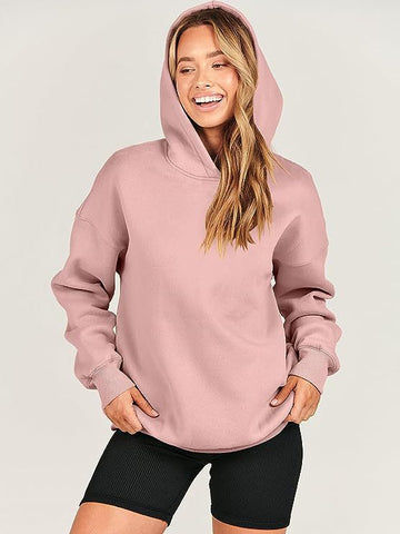 Women's Loose Hooded Sports And Leisure Long Sweaters