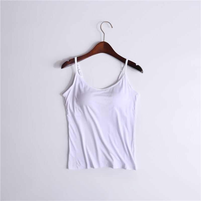 Women's No Steel Ring Cup Integrated Outer Blouses