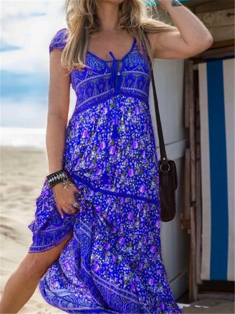 Summer Bohemian Beach Dress Long Fashionable Dresses