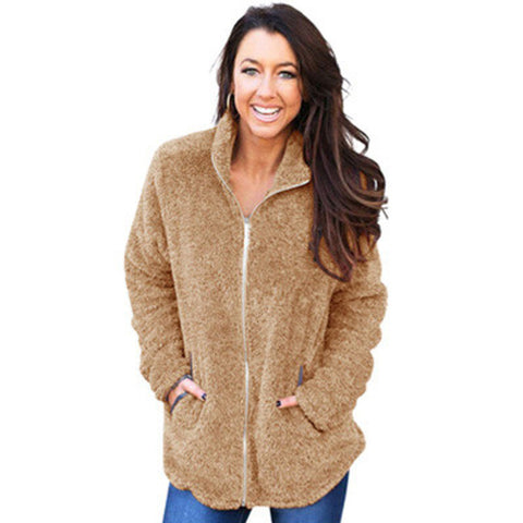 Women's Casual Graceful Zipper Thermal Double-sided Sweaters