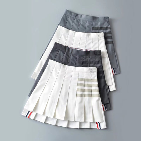 Women's Summer High Waist Preppy Style Irregular Skirts