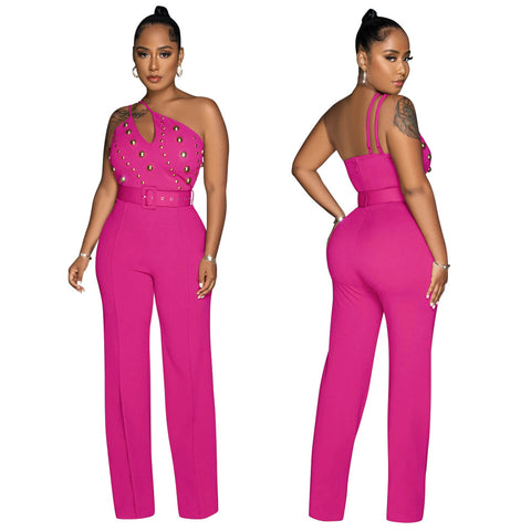 Women's Trendy Fashionable Solid Color For Jumpsuits
