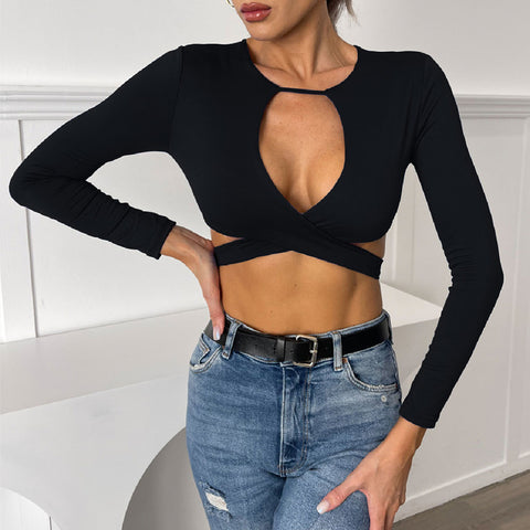 Women's Fashion Multiple Wear Hot Clothes Long-sleeved Blouses