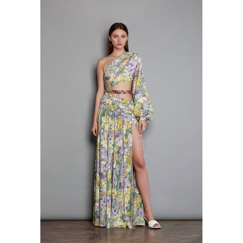 Women's Midriff Outfit Sexy Printed Dress Dresses