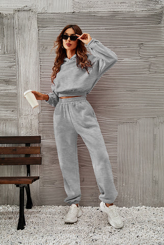 Women's Casual Long-sleeved Trousers Comfortable Two-piece Suits