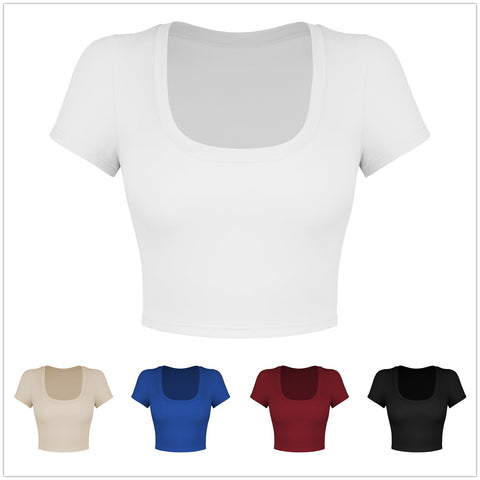 Women's Hot Breathable Cooldry Square Collar Ultra Bare Blouses