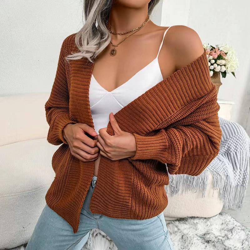Charming Casual Batwing Long Sleeve Loose Sweaters