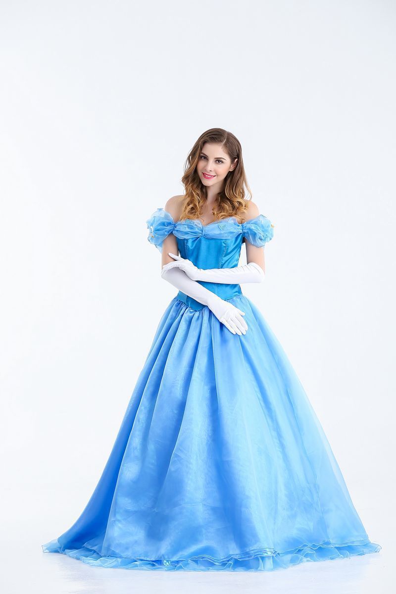 Adult Cinderella Princess Dress Fairy Tale Costumes