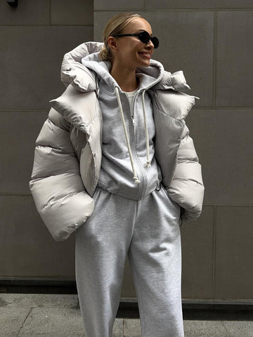 Women's Winter Trendy Personality Street Hood Coats