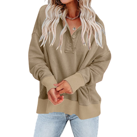 Women's Pullover Loose-fitting Casual Long-sleeved Shirt Sweaters