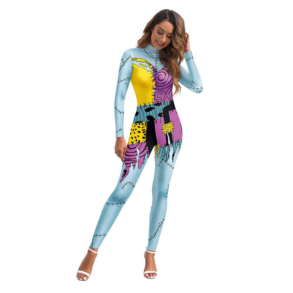 Women's Before Christmas Sally Role-playing Digital Printing Costumes