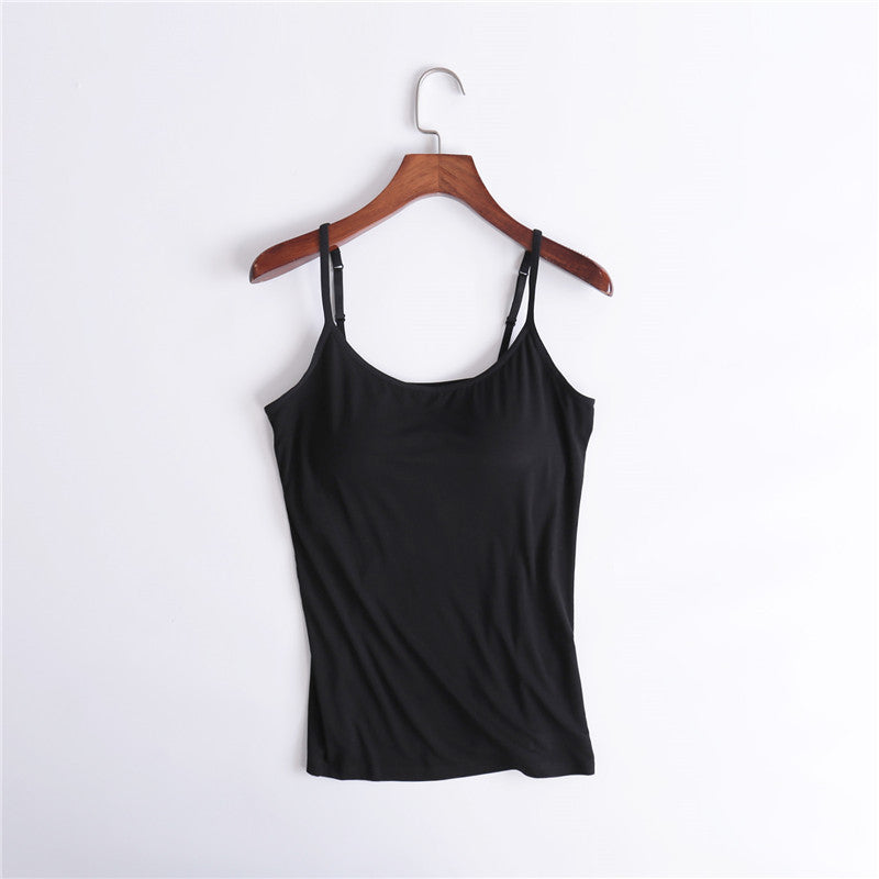 Women's No Steel Ring Cup Integrated Outer Blouses
