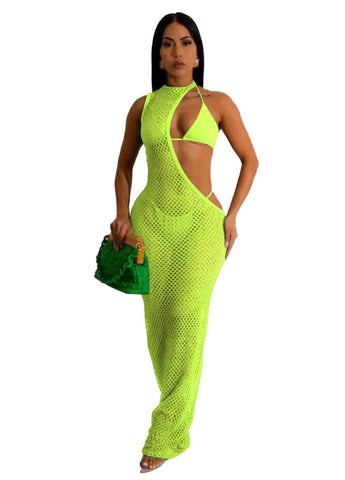 Women's Beach Style Fishnet Clothes Dress Rope Blouses