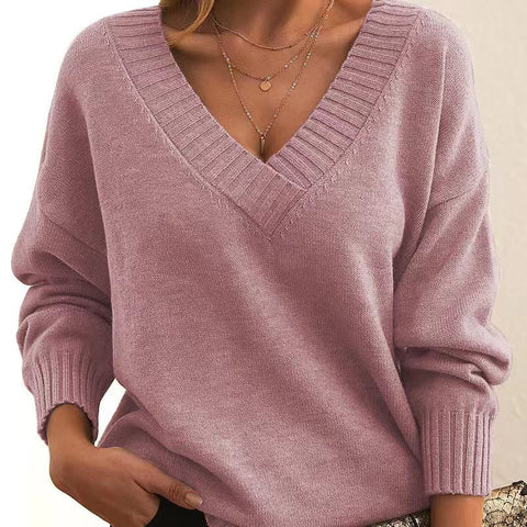 Women's Charming Knitted Pullover Loose Casual Knitwear