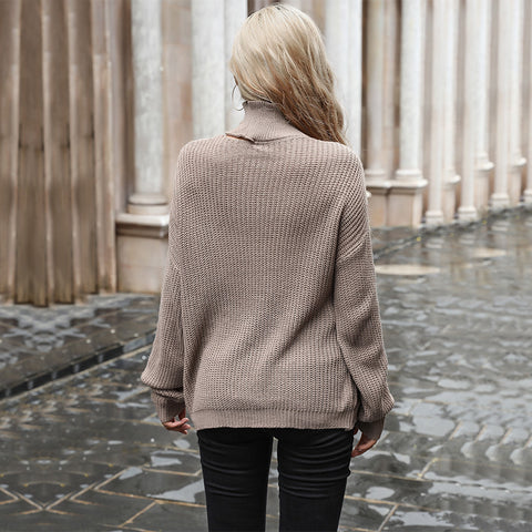 Women's Fashion Wear Solid Color Long Sleeve Sweaters