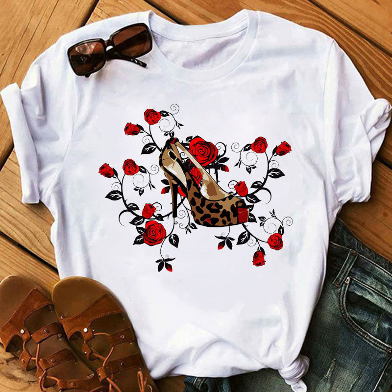 Women's High Heels Simple Casual Cute Clothes Blouses