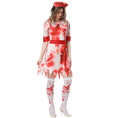 Adult Vampire Nurse Role Clothes Female Costumes