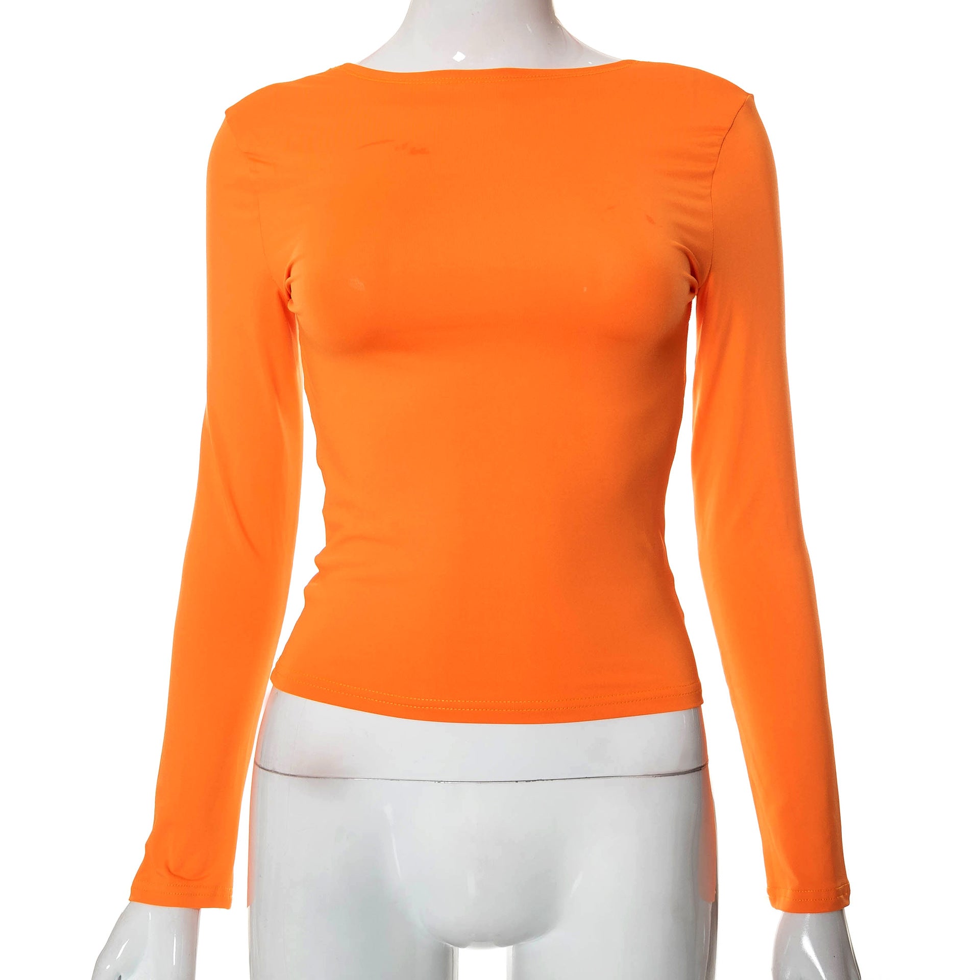Women's Bobbi Autumn Solid Color Reverse Small Tops