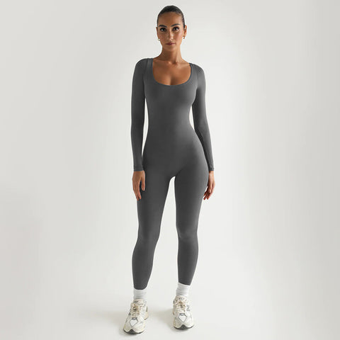 Sexy Soft High Elastic Long-sleeved Tights Jumpsuits