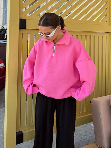 Women's Unisex Style Fashion Street Loose Lapels Sweaters