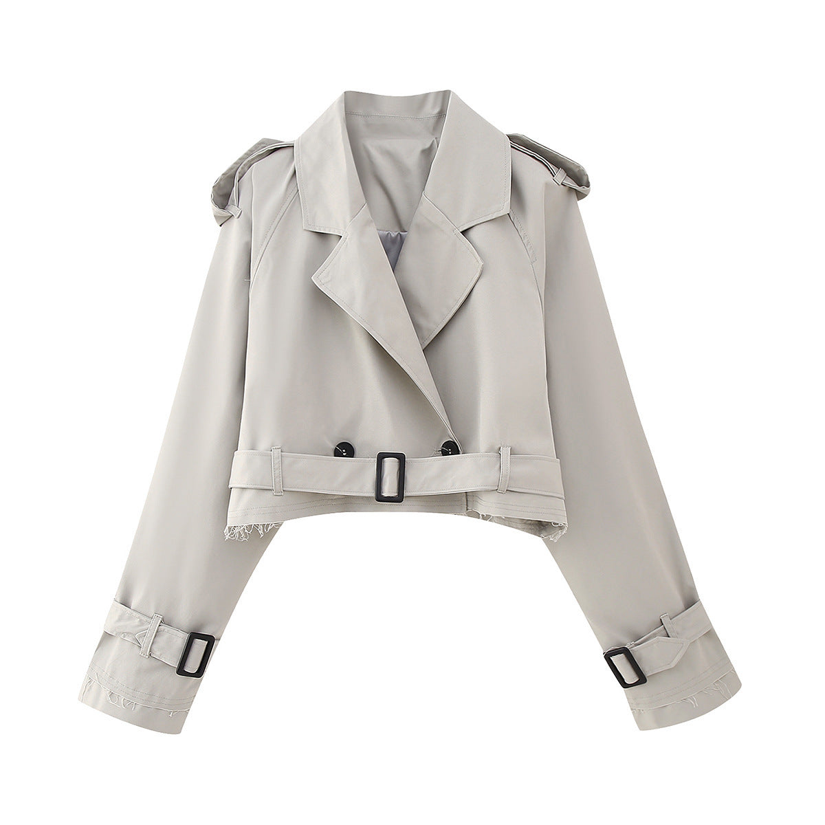 Women's With Belt Long Sleeve Casual Trench Coats