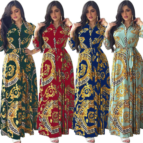 Women's Creative Attractive Large Swing Printed Dresses