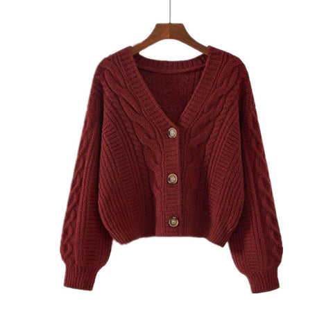Women's Korean Style Fashionable Retro Loose Outer Sweaters