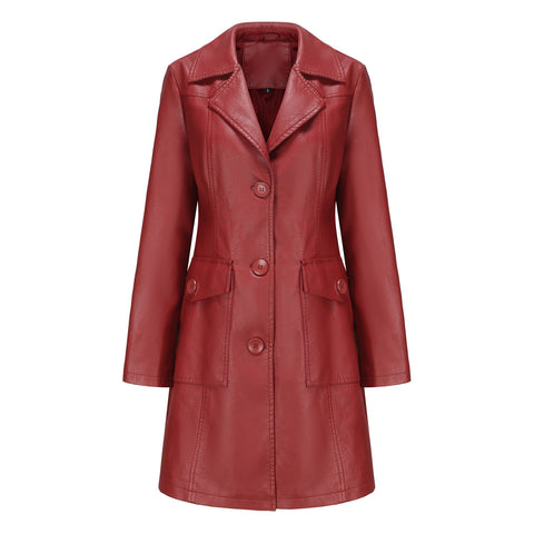 Leather Sleeve Wind Fashion British Female Jackets