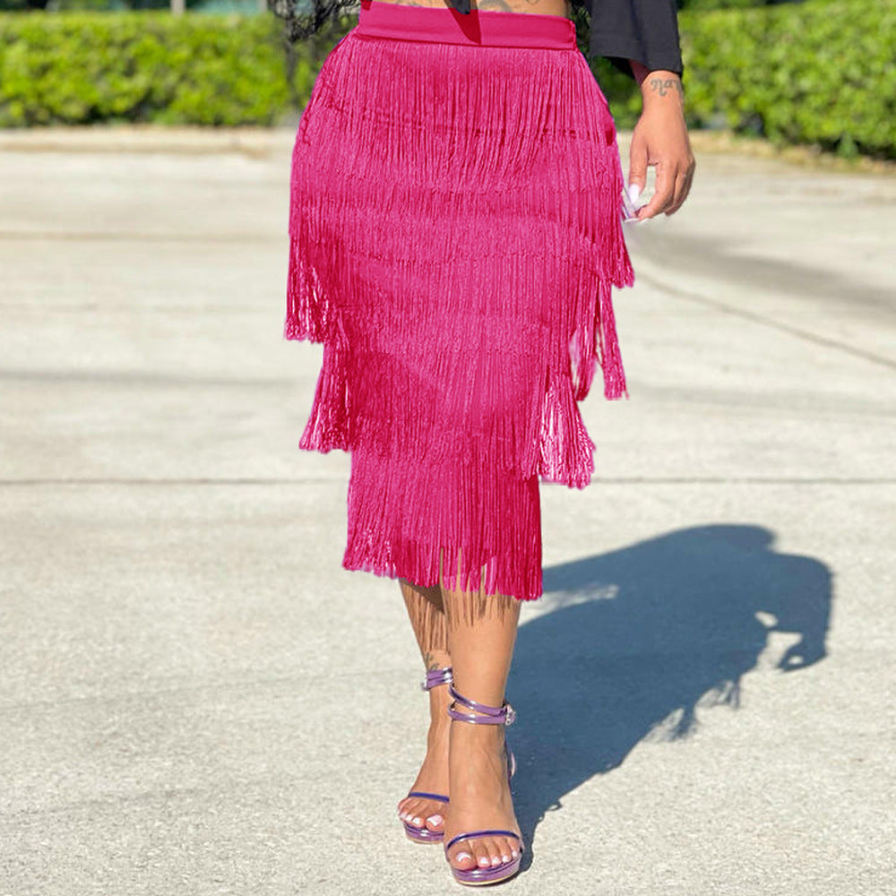 Women's Casual Summer Fashion Elegant Mid-length Skirts