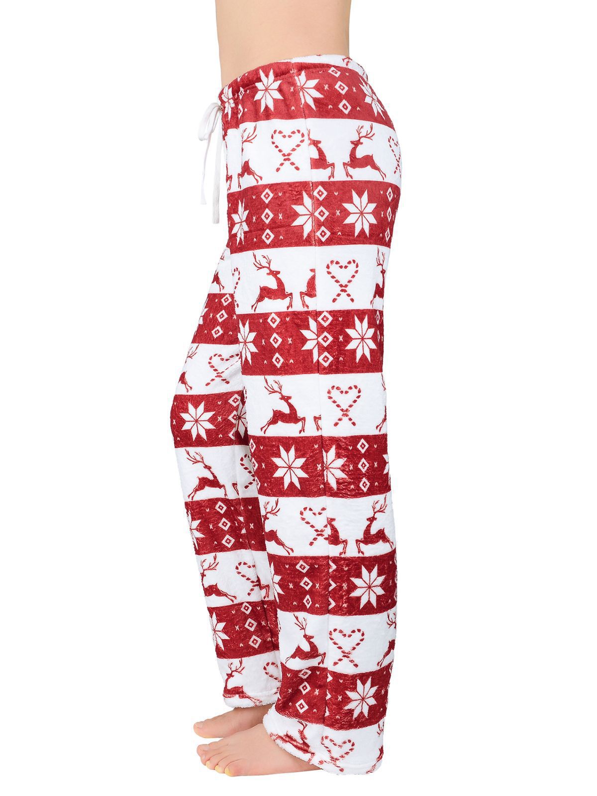 Women's Glamorous Christmas Printed Casual Trousers Pants